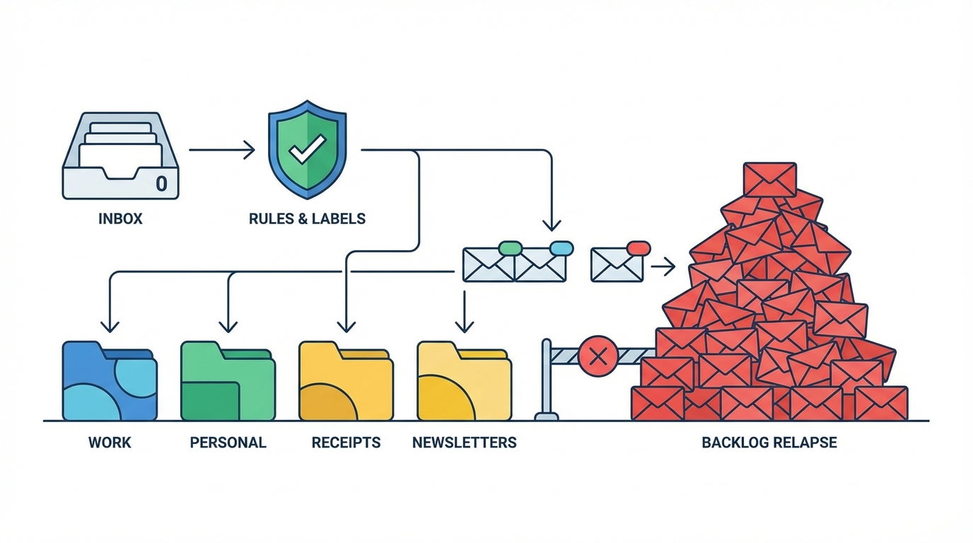 Labels and rules to prevent relapse