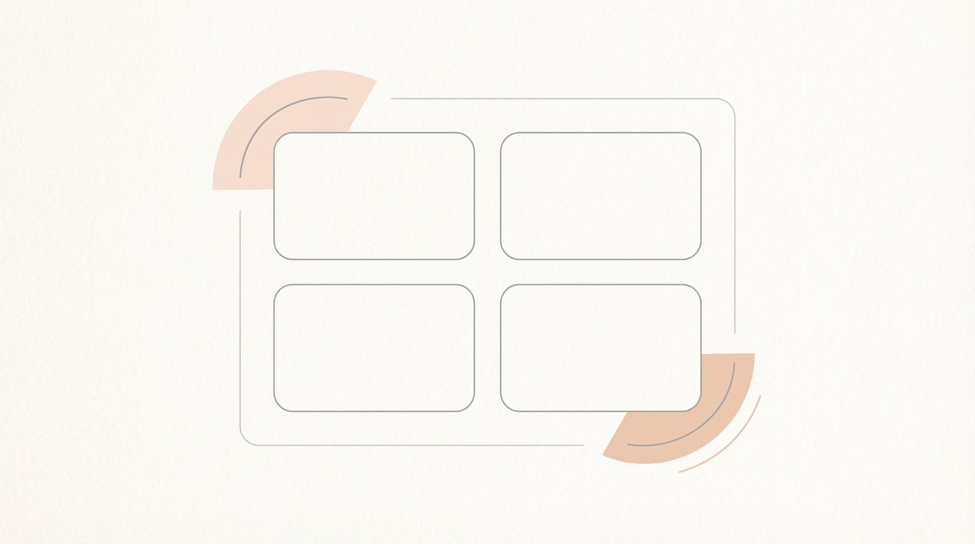 Template card with Decisions, Open Questions, Risks, and Next Step blocks